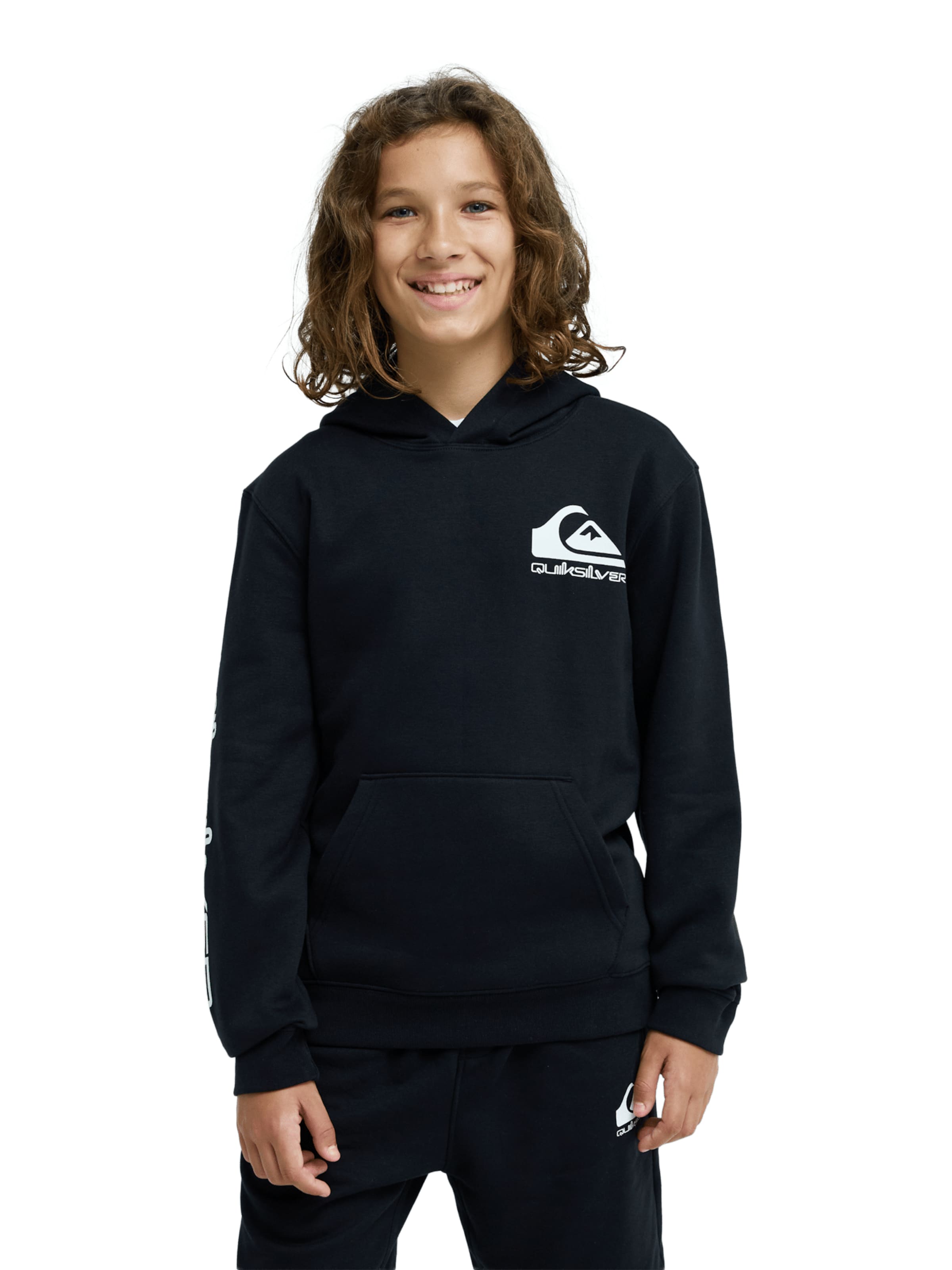 QUIKSILVER Sweatshirt 'Omni' in Black: front