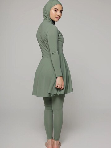 SIYA Swimwear Badeanzug 'East – Burkini/Modest' in Grün