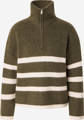 SELECTED Svetr 'MALINE' – zelená: přední strana