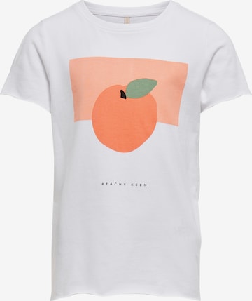 T-Shirt KIDS ONLY en blanc : devant