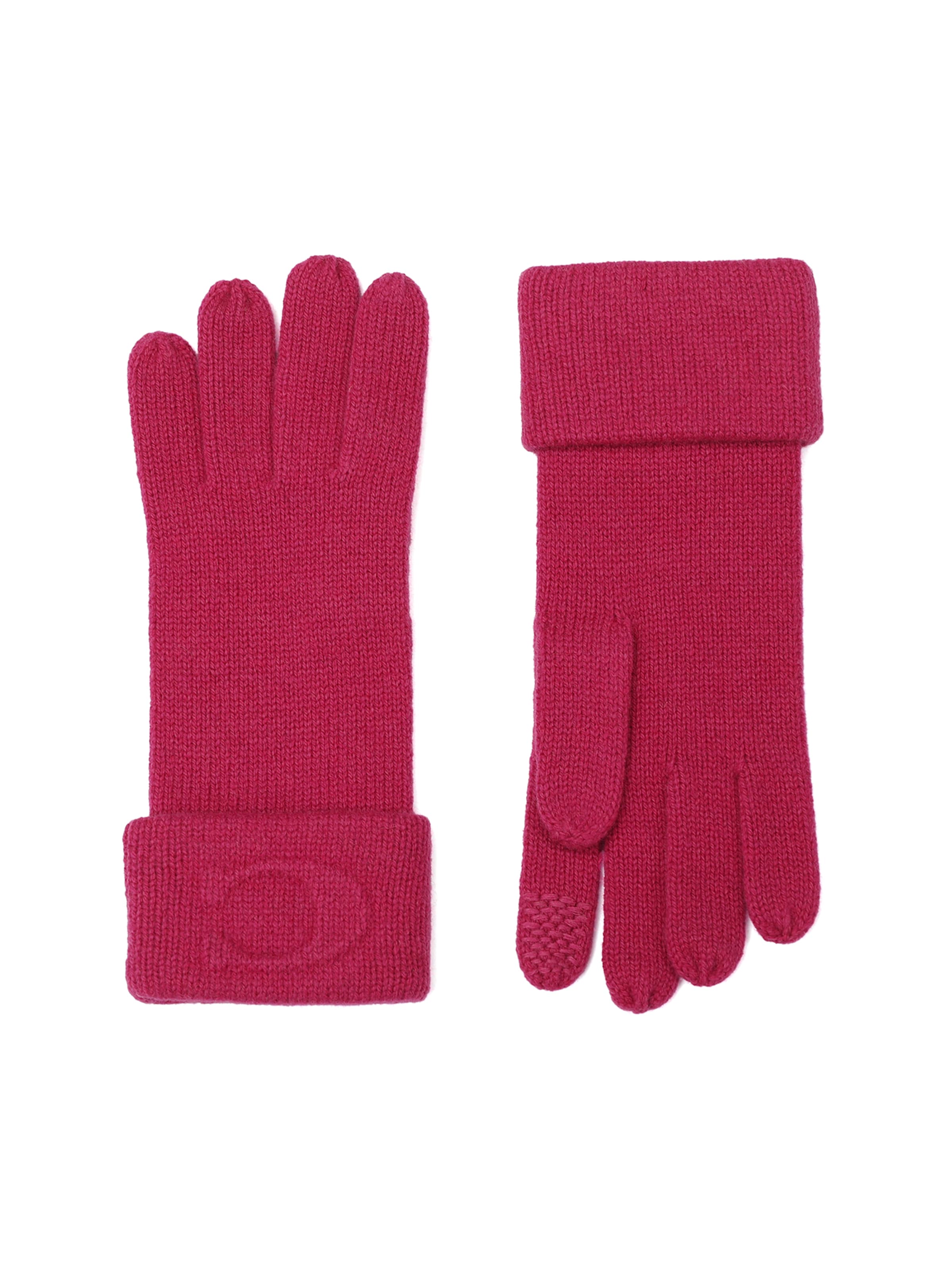 Mezzoguanti di COACH in rosa: frontale