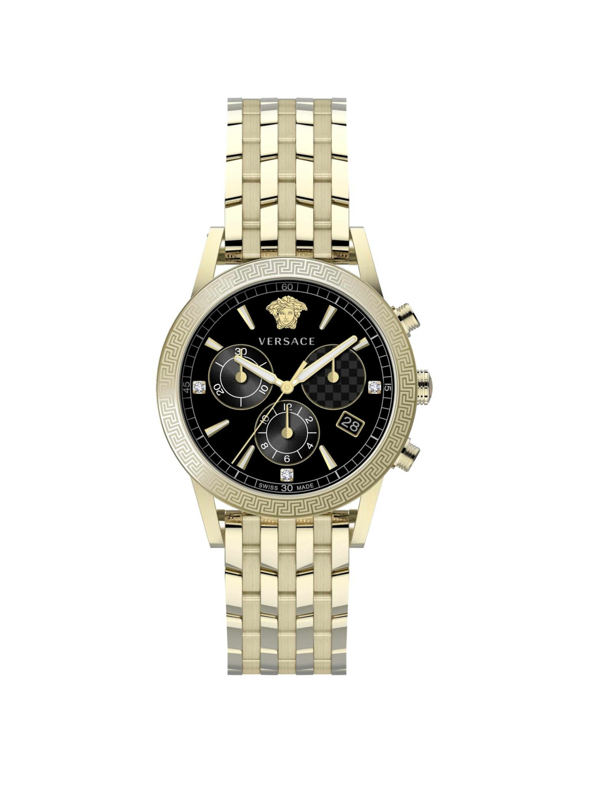 VERSACE Analog Watch in Gold / Black, Item view