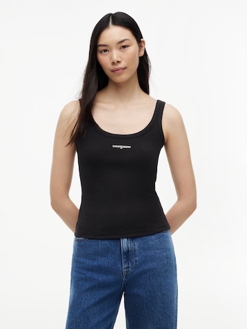 Tommy Jeans Toppi värissä musta: etupuoli