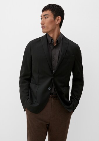 s.Oliver BLACK LABEL Slim fit Suit Jacket in Black: front