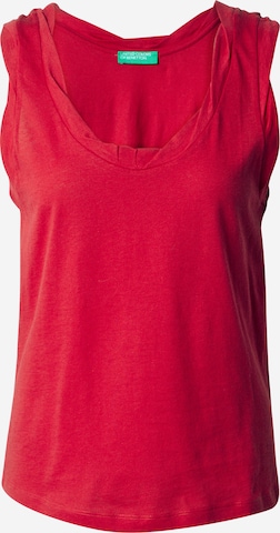 UNITED COLORS OF BENETTON Top in Rood: voorkant