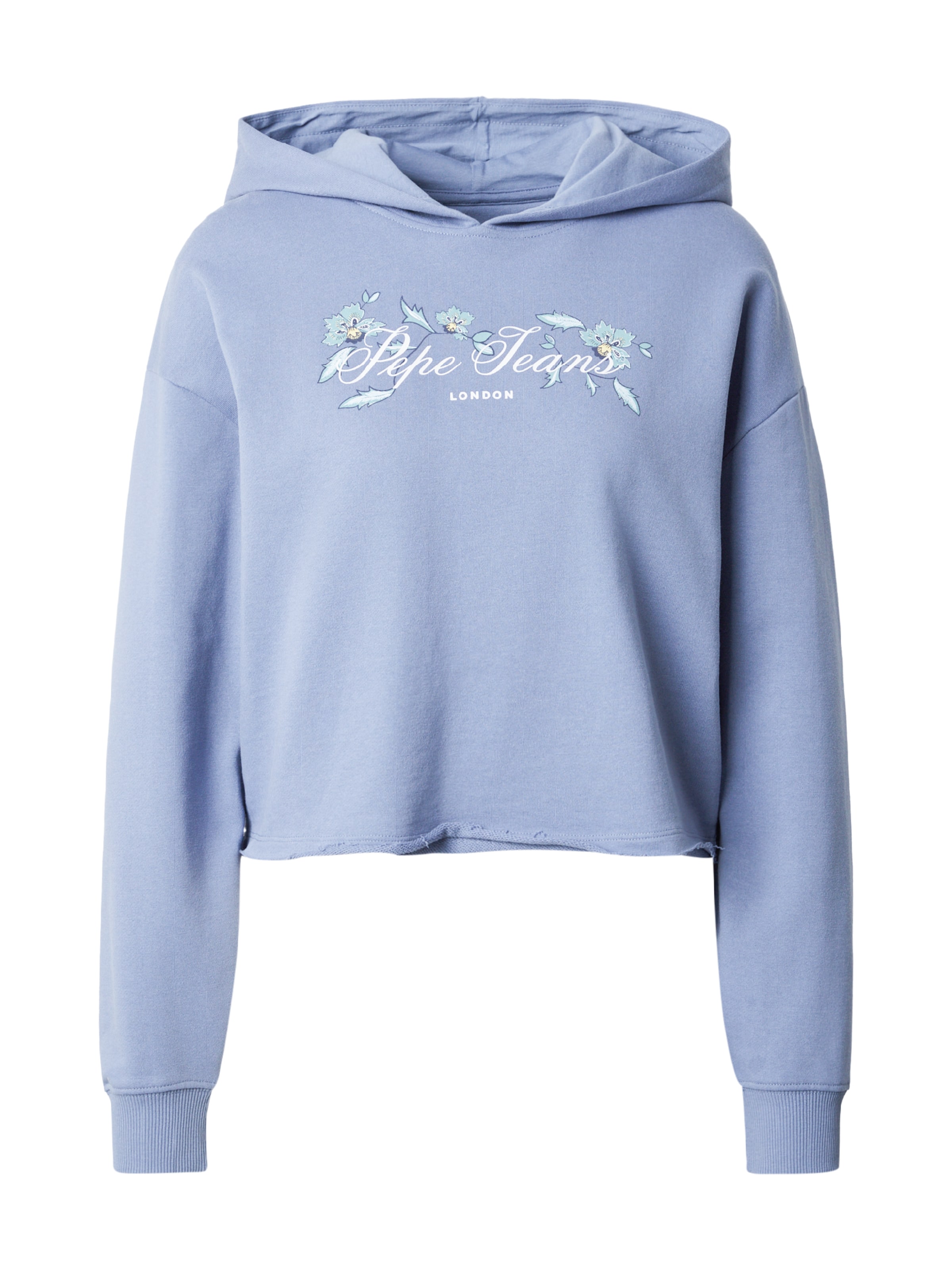 Bluză de molton de la Pepe Jeans pe albastru: față