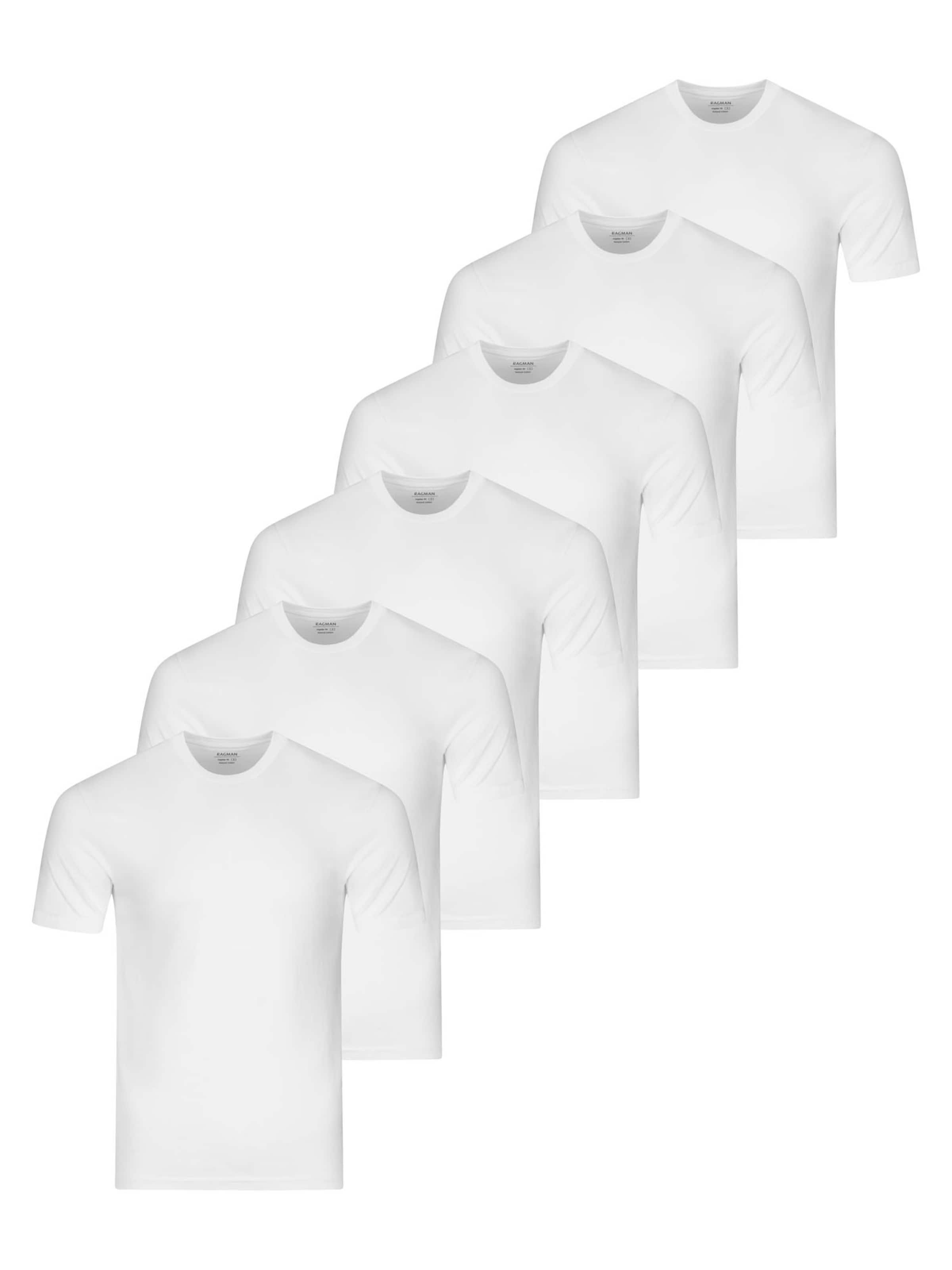 Ragman Undershirt 'Basic' in White: front