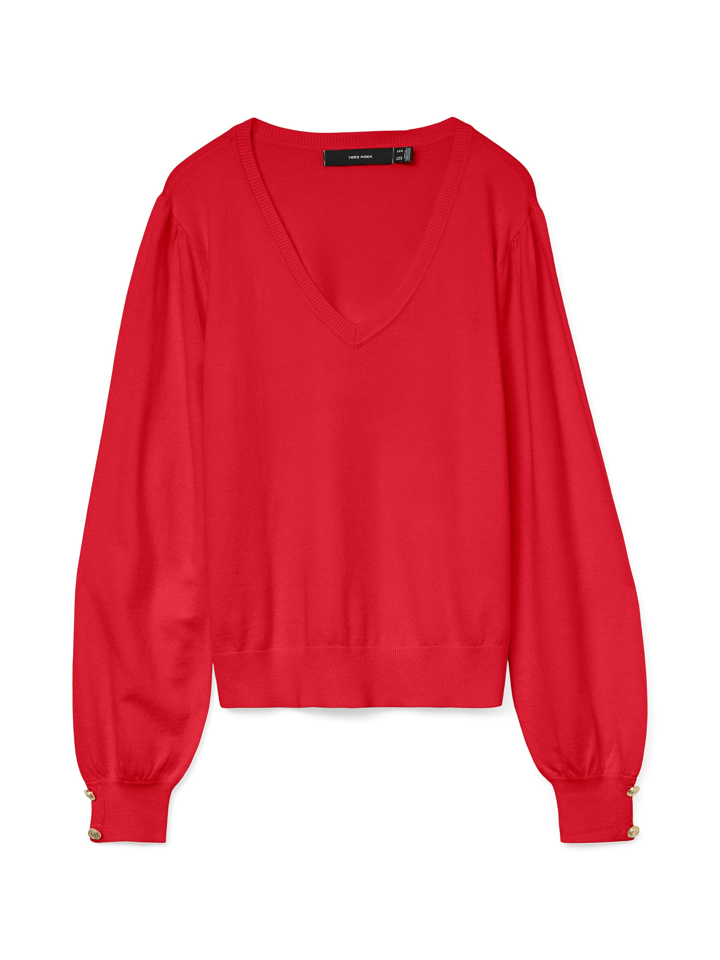 VERO MODA Pullover 'VMHOLLYKARIS' in Rot: Vorderseite
