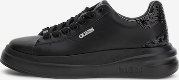 GUESS Matalavartiset tennarit 'Elbina' värissä musta: etupuoli
