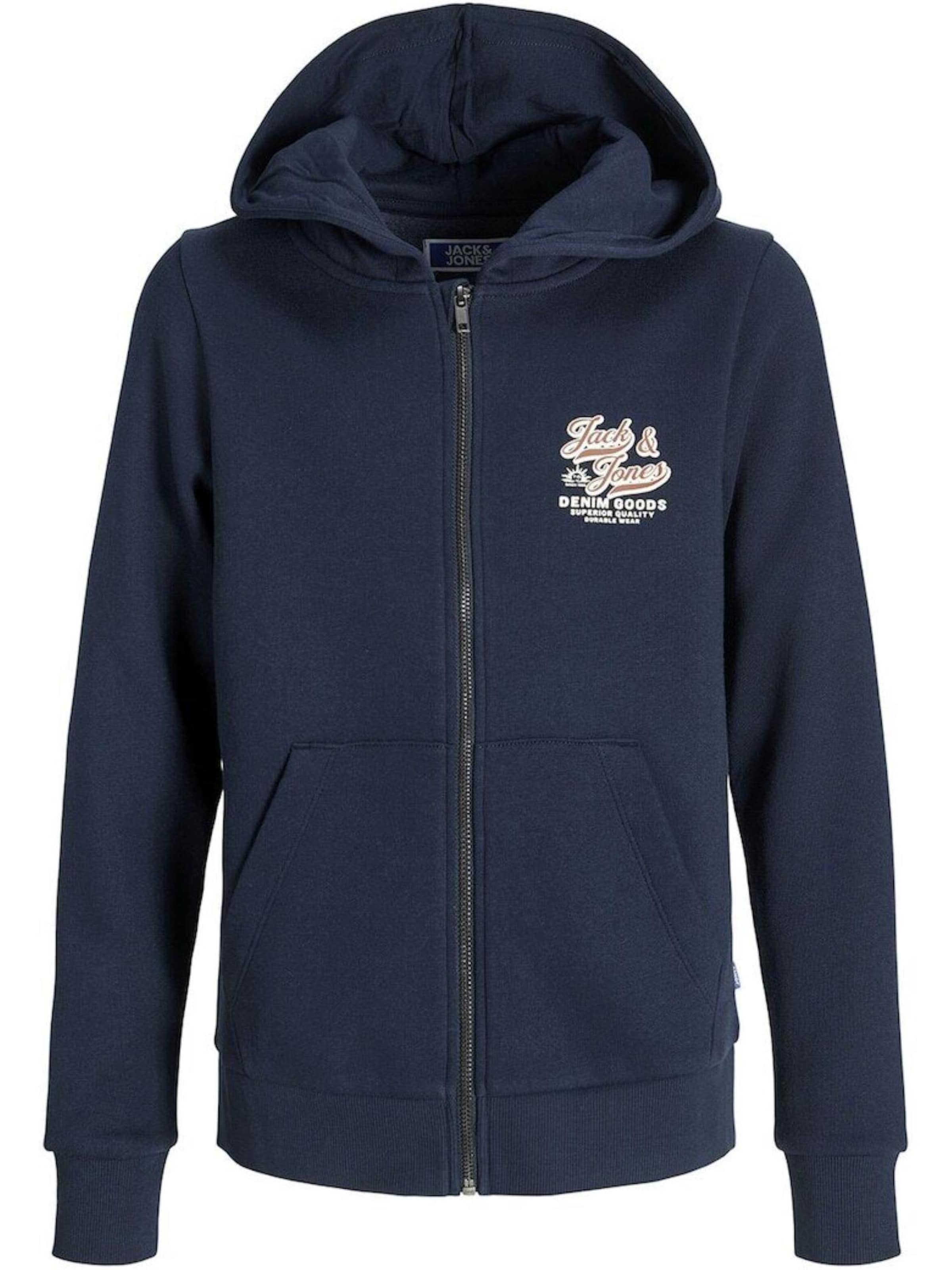 Felpa 'JJELOGO' di JACK & JONES in blu: frontale