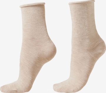 CALZEDONIA Socks in Beige: front