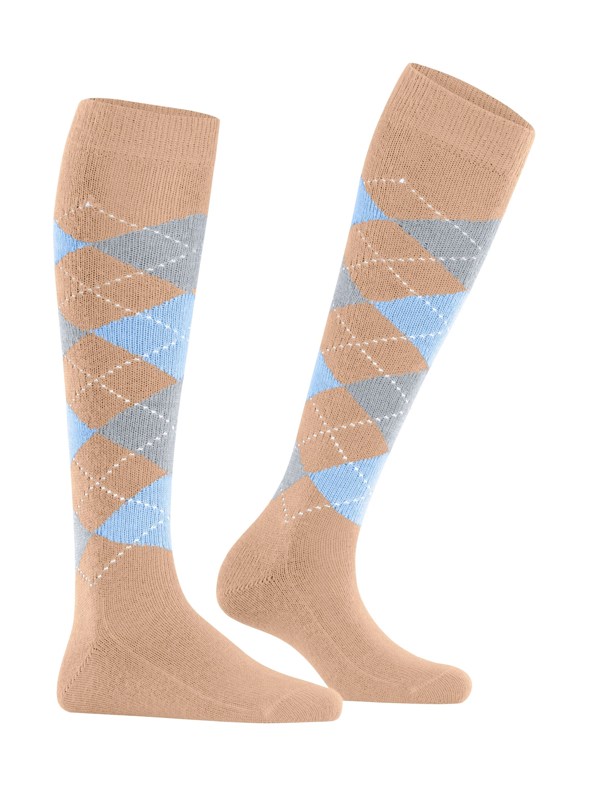 BURLINGTON Overknee Strümpfe 'Whitby'‌‌‌‌ in Beige