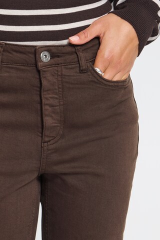ICHI regular Jeans 'ZIGGY' i brun
