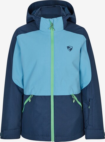 ZIENER Athletic Jacket 'AMELY' in Blue: front