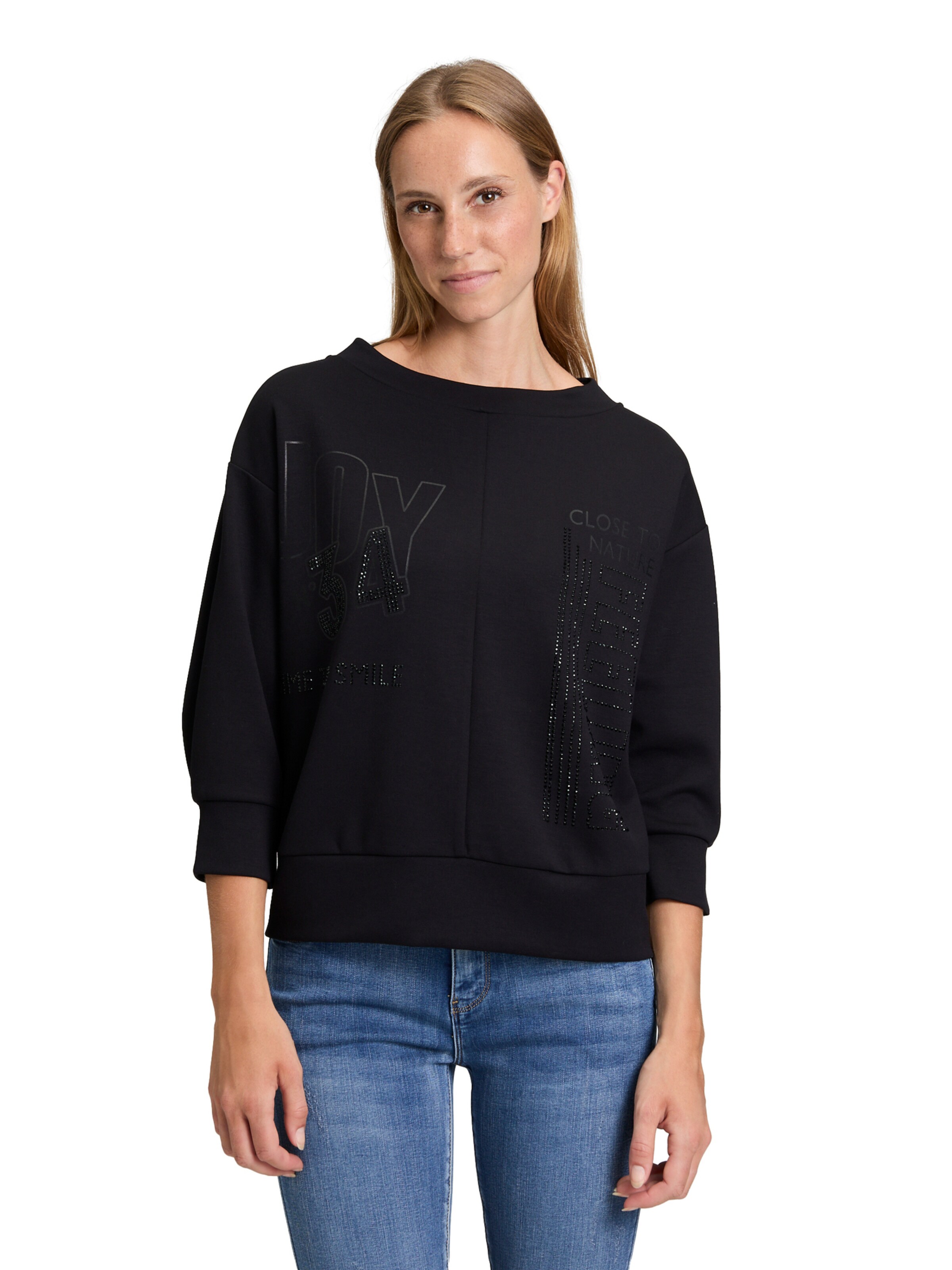 Betty Barclay Sweatshirt in Black: front