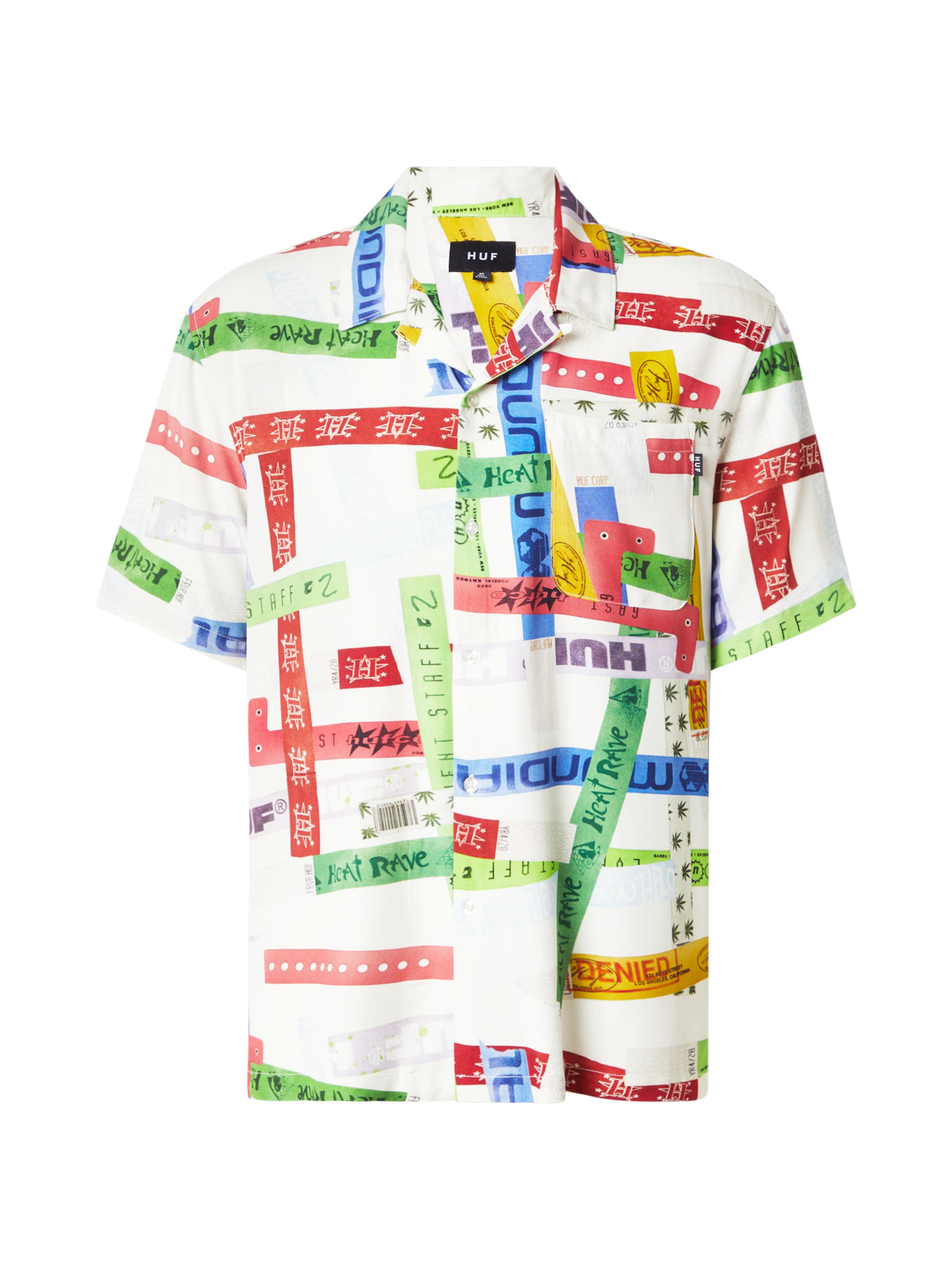 jauktas krāsas HUF Komforta piegriezums Krekls 'Admission Resort': no priekšpuses