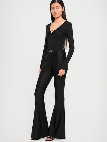 Just Cavalli Na zvonec Hlače | črna barva