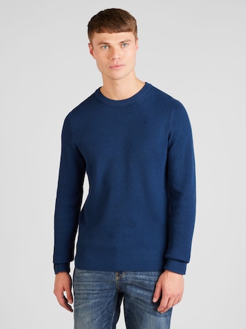JACK & JONES Sweter 'PERFECT' w kolorze niebieski: przód