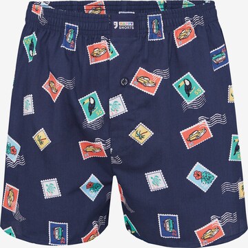 Happy Shorts Boxershorts ' Prints ' in Blauw: voorkant