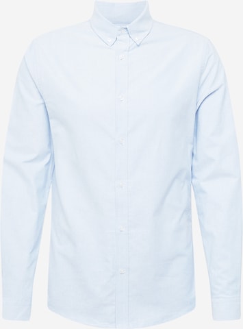 River Island - Regular Fit Camisa 'OXFORD' em azul: frente