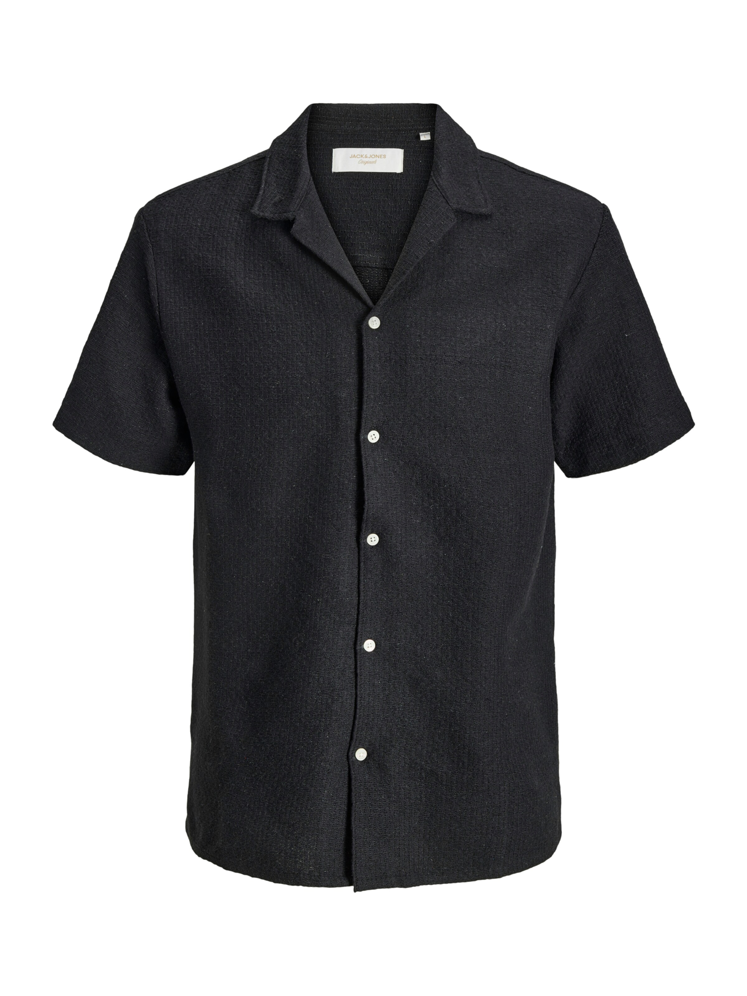 Regular fit Camicia 'JORMONTAUK' di JACK & JONES in nero: frontale