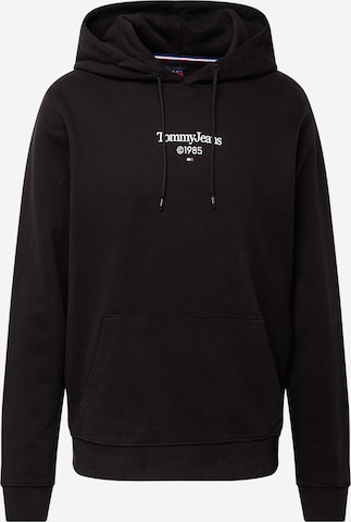 Tommy Jeans Sweatshirt in Black: front