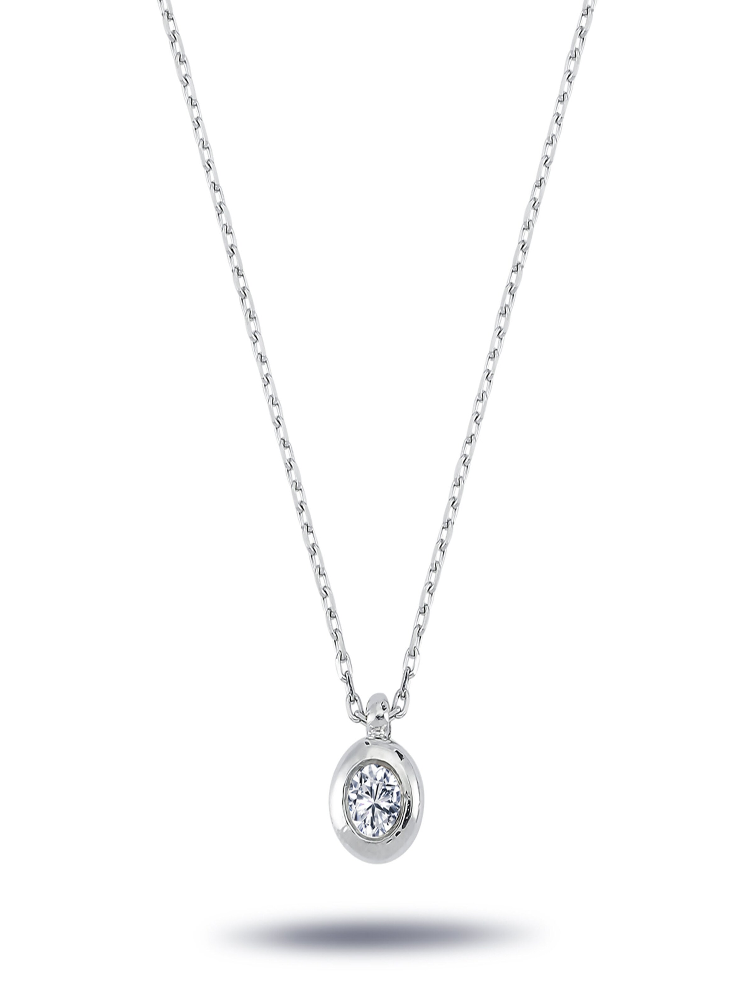 EinStein Diamant Kette‌‌‌‌ in Silber: Vorderseite
