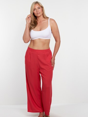 Loosefit Pantalon à pince VIVID en rouge