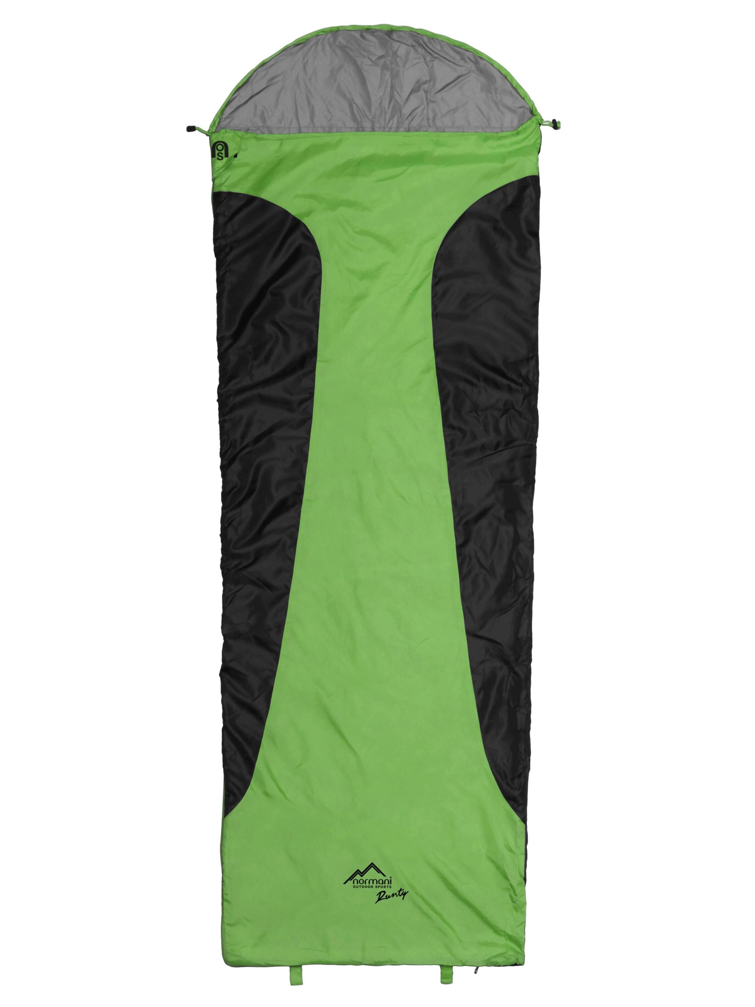 normani Schlafsack  ' Runty ' in Grün: Vorderseite