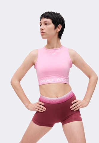 NIKE Top sportowy 'PRO 365' w kolorze różowy