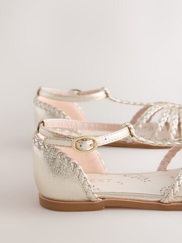 Next Sandály – zlatá