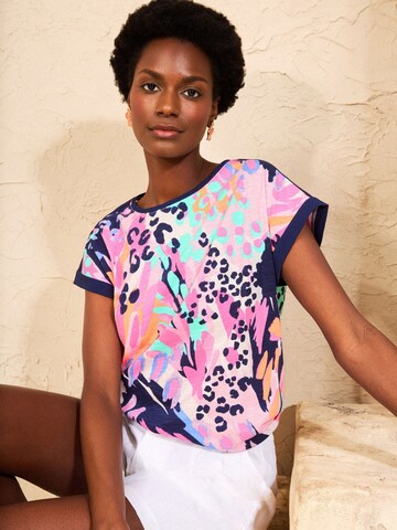 love & roses Shirt in Roze