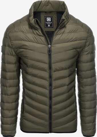 Ombre Winter Jacket 'C528' in Green: front