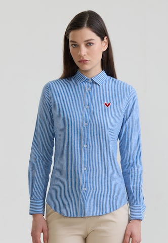 Felix Hardy Blouse in Blue: front