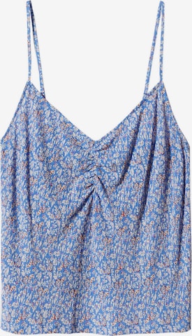 MANGO Top 'POMELI' in Blauw: voorkant