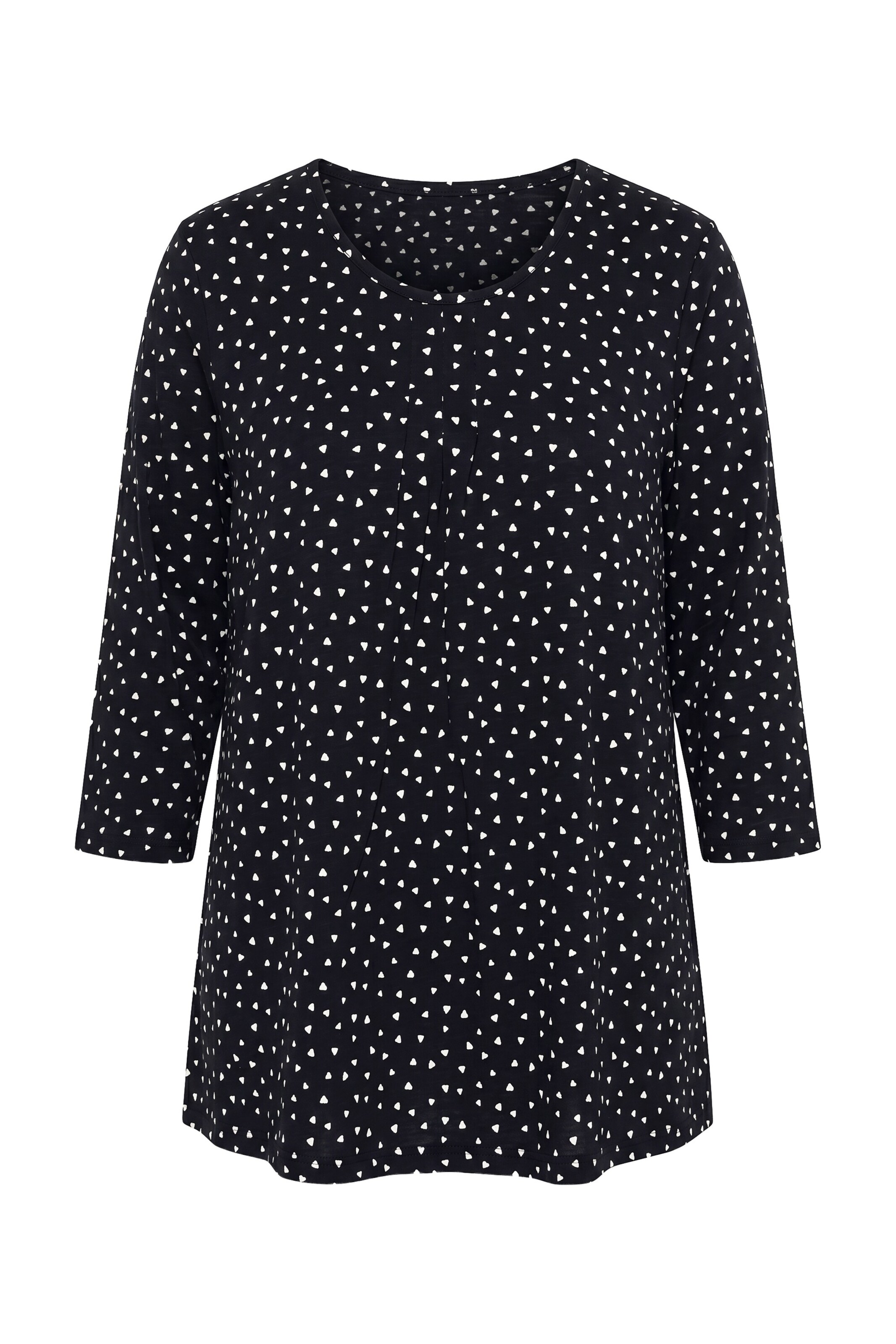 Ulla Popken Shirt in Schwarz: Vorderseite