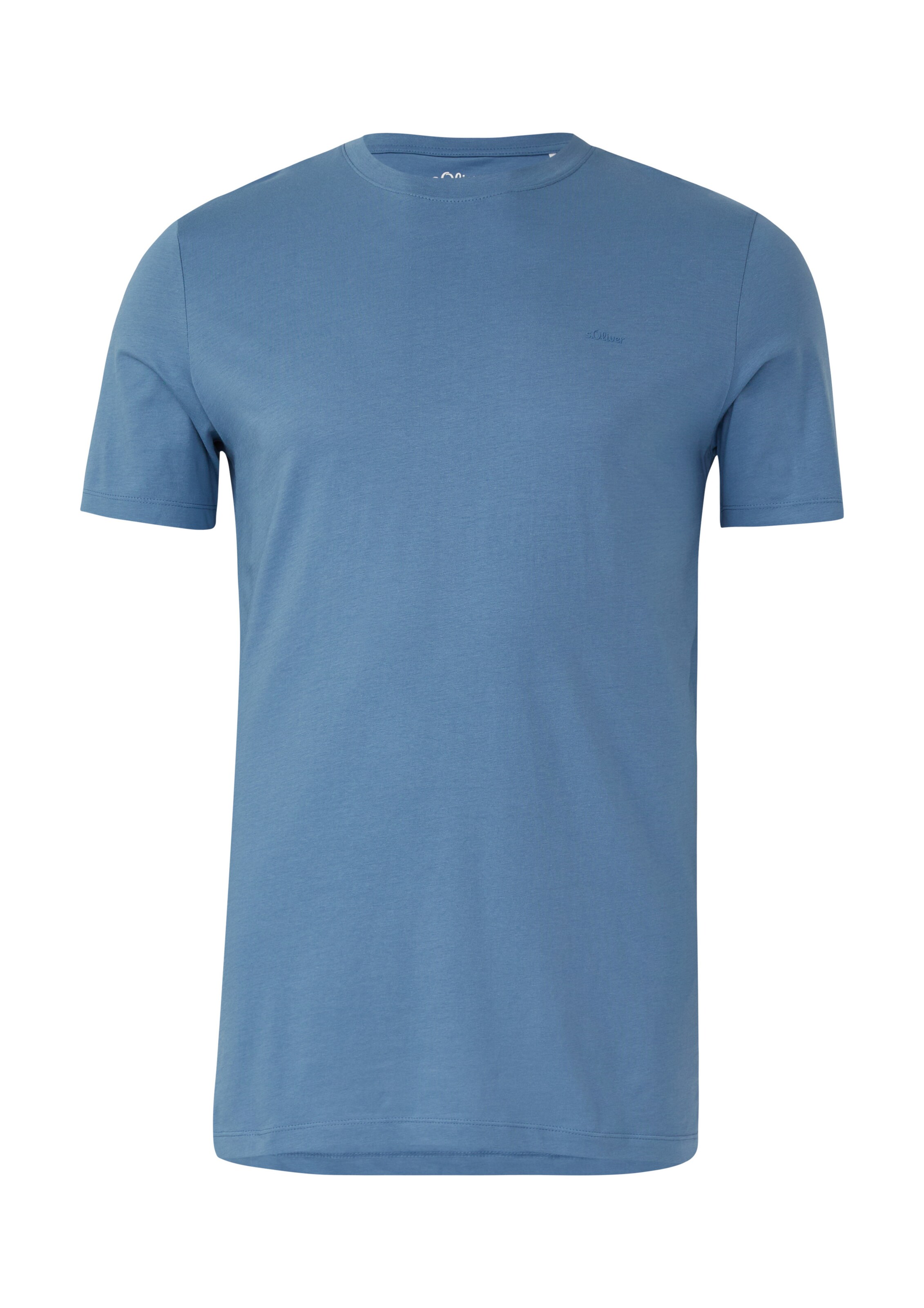 s.Oliver Men Tall Sizes Shirt in Blue: front