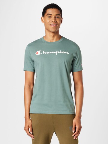 Champion Authentic Athletic Apparel Tričko 'Legacy American Classics' – zelená: přední strana
