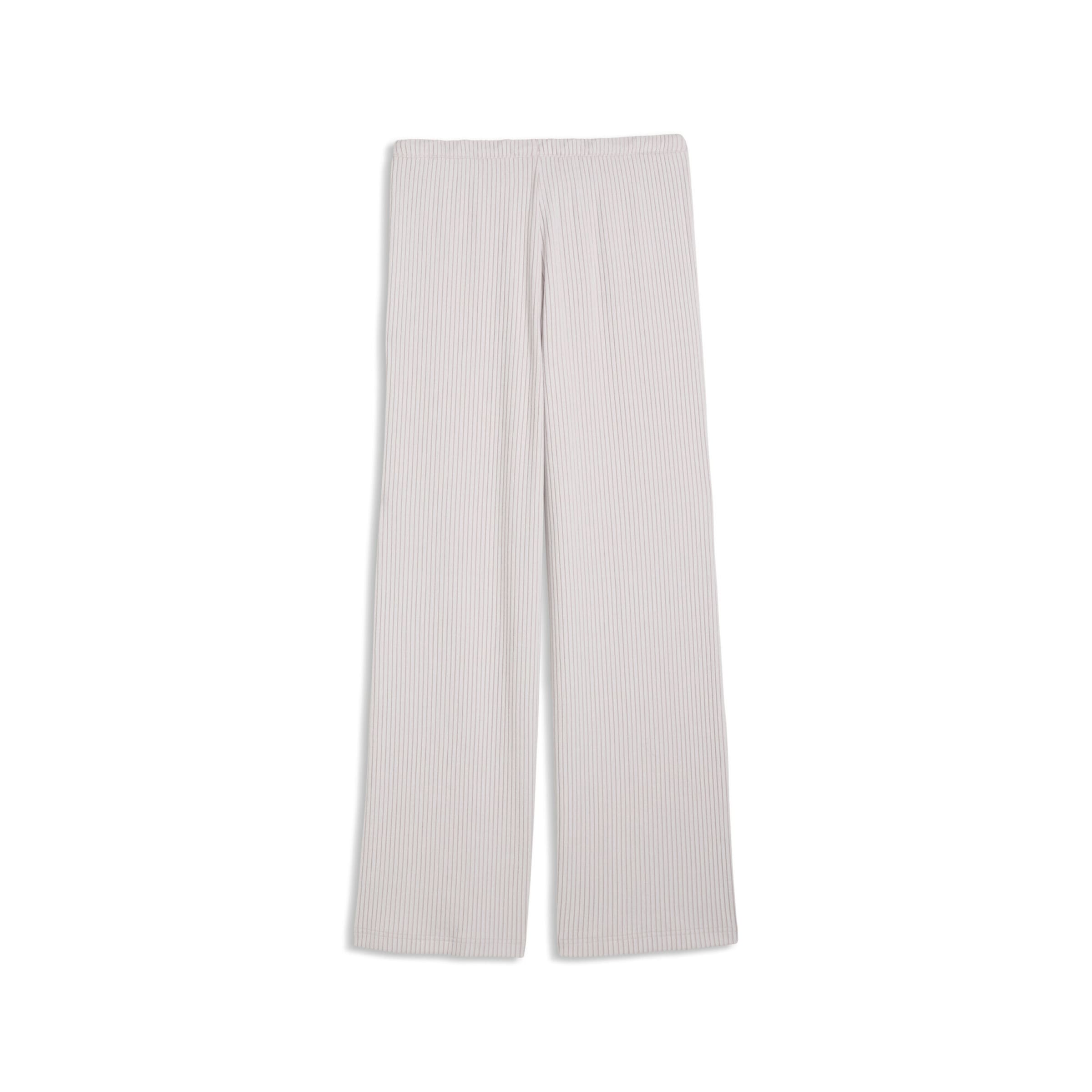 PUMA Wide leg Broek 'Essentials' in Roze