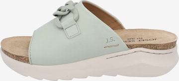 JOSEF SEIBEL Pantolette 'Celine 07' in Grün: Vorderseite