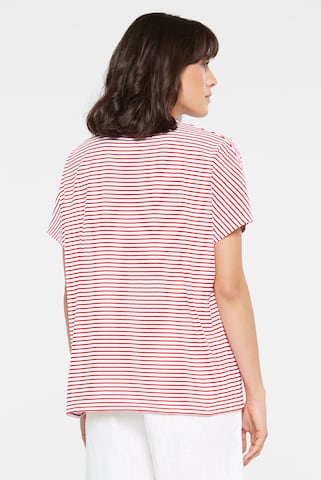 SENSES.THE LABEL Sleeveless Streifenshirt TOL:FA in Rot