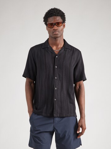 Only & Sons Regular fit Overhemd 'ONSROBERT' in Zwart: voorkant