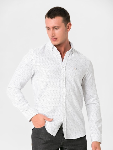 By Diess Collection Slim fit Πουκάμισο 'OXFORD' σε λευκό