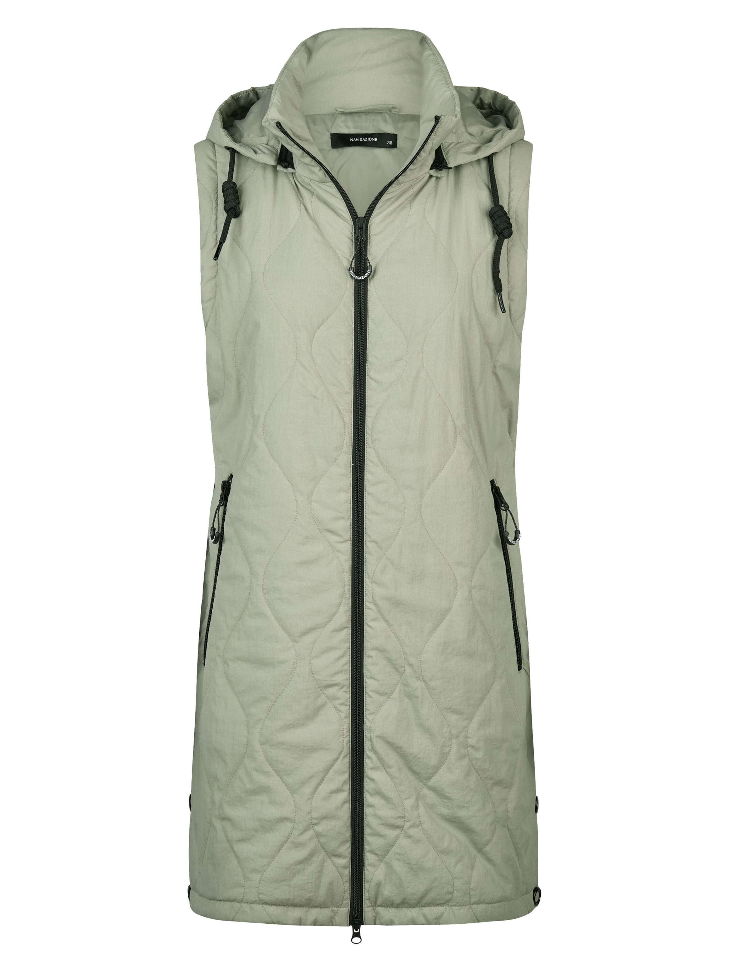 Navigazione Bodywarmer in Groen: voorkant