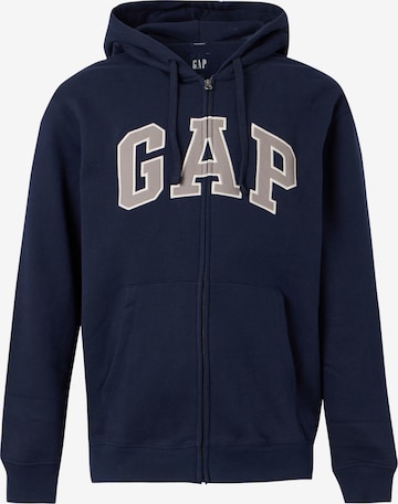 GAP Sweatvest in Blauw: voorkant