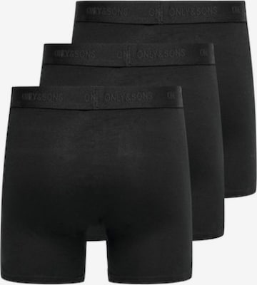 Only & Sons Boxershorts in Schwarz: predná strana