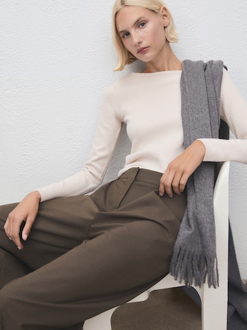MANGO Pullover 'SEEDS' i beige: forside