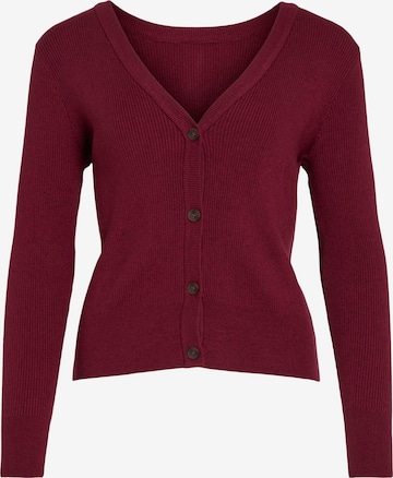 VILA Knit Cardigan 'Comfy' in Red: front