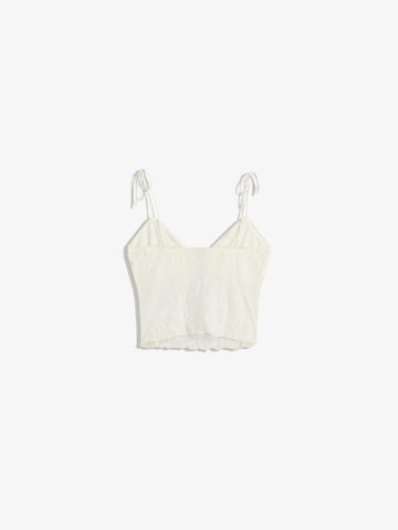 Bershka Top w kolorze beżowy