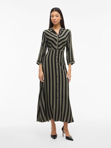 VILA - Vestido camisero 'VIAya Paya' en verde: frente